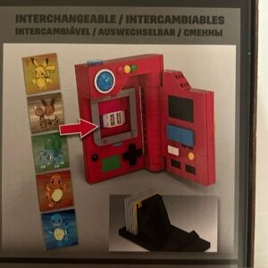 New Sealed Pokémon Pokédex Interchangeable Cards Building Block Set